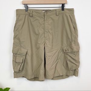Under Armour Nylon Khaki Cargo Shorts 11”